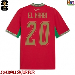 Marocko Ayoub El Kaabi #20 Hemmatröja VM 2026 Kortärmad
